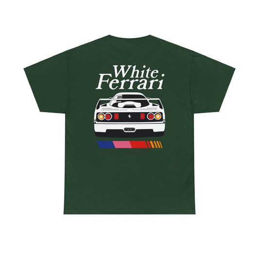 White Ferrari Heavy Cotton Tee